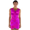 Simple pink Wrap Front Bodycon Dress View1