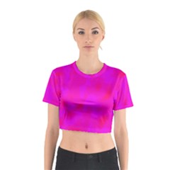 Simple Pink Cotton Crop Top