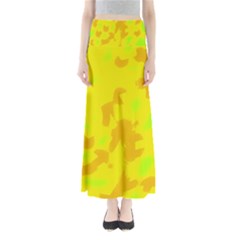 Simple Yellow Maxi Skirts