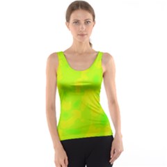 Simple Yellow And Green Tank Top by Valentinaart