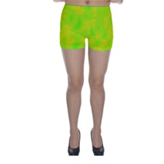 Simple Yellow And Green Skinny Shorts by Valentinaart