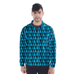 Blue Triangles Wind Breaker (men) by fashionnarwhal