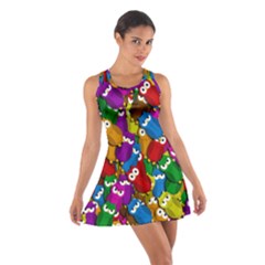 Cute Owls Mess Cotton Racerback Dress