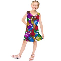 Cute Owls Mess Kids  Tunic Dress