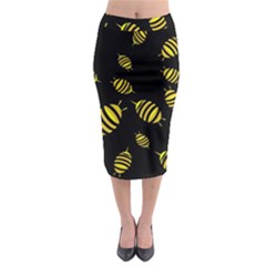 Decorative Bees Midi Pencil Skirt