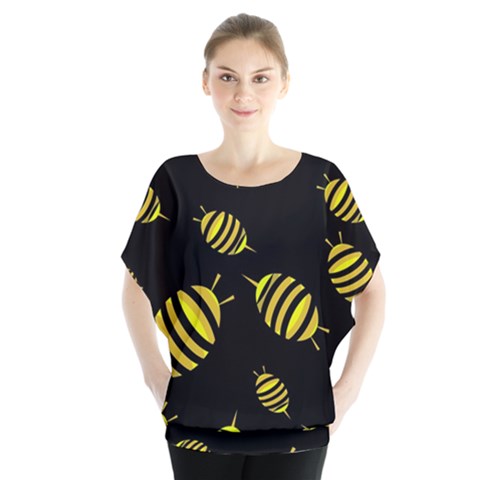 Decorative Bees Blouse by Valentinaart