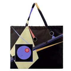 Construction Zipper Large Tote Bag