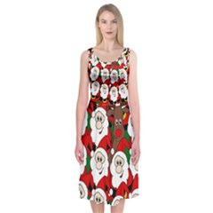 Did You See Rudolph? Midi Sleeveless Dress