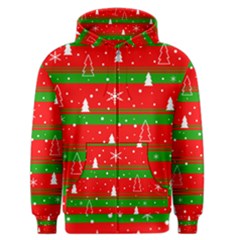 Xmas Pattern Men s Zipper Hoodie by Valentinaart