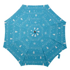 Blue Xmas Hook Handle Umbrellas (medium) by Valentinaart