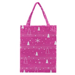 Magenta Xmas Classic Tote Bag by Valentinaart