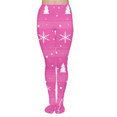 Magenta Xmas Women s Tights by Valentinaart