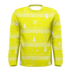 Yellow Xmas Men s Long Sleeve Tee by Valentinaart