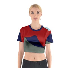 Decorative Design Cotton Crop Top