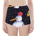 Lonely snowman High-Waisted Bikini Bottoms View1