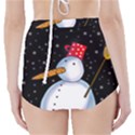 Lonely snowman High-Waisted Bikini Bottoms View2