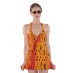 Rock Stone Halter Swimsuit Dress