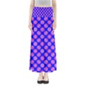 Bright Mod Pink Circles On Blue Maxi Skirts View1