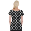 Death Star Polka Dots In Greyscale Women s Cap Sleeve Top View2