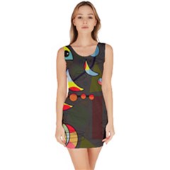 Happy Day 2 Sleeveless Bodycon Dress by Valentinaart