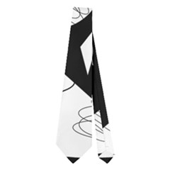 Happy Day - Black And White Neckties (two Side)  by Valentinaart