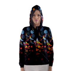 Magical Night  Hooded Wind Breaker (women) by Valentinaart