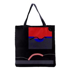 Geometrical Abstraction Grocery Tote Bag by Valentinaart