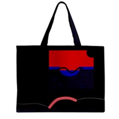 Geometrical Abstraction Zipper Mini Tote Bag by Valentinaart