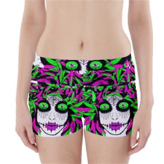 Spidie Lady Sugar Skull Boyleg Bikini Wrap Bottoms