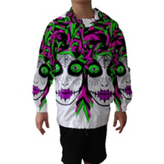 Spidie Lady Sugar Skull Hooded Wind Breaker (kids) by burpdesignsA