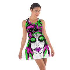 Spidie Lady Sugar Skull Cotton Racerback Dress