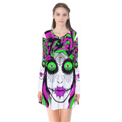 Spidie Lady Sugar Skull Flare Dress