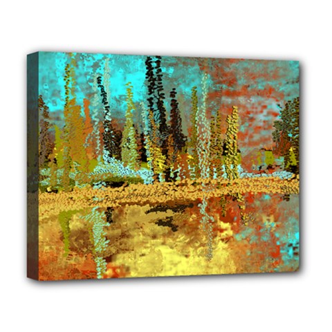 Autumn Landscape Impressionistic Design Deluxe Canvas 20  X 16   by digitaldivadesigns