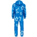 Blue decorative Xmas design Hooded Jumpsuit (Men)  View2