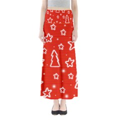 Red Xmas Maxi Skirts by Valentinaart