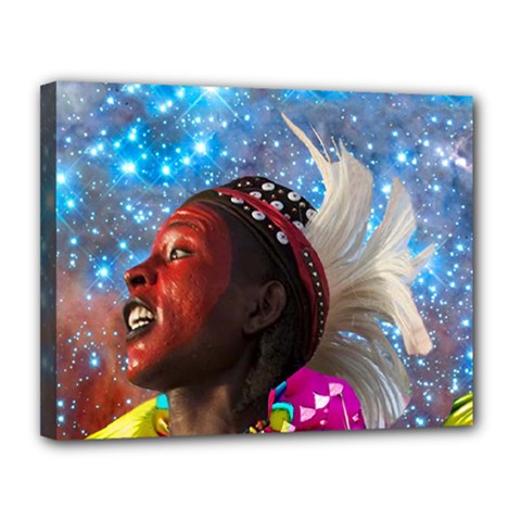 African Star Dreamer Canvas 14  X 11  by icarusismartdesigns