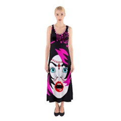 Vampire Gypsy Princess Sleeveless Maxi Dress