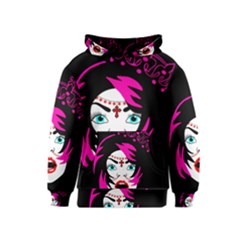 Vampire Gypsy Princess Kids  Pullover Hoodie by burpdesignsA