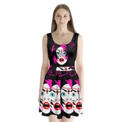 Vampire Gypsy Princess Split Back Mini Dress 