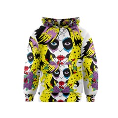 Gothic Sugar Skull Kids  Pullover Hoodie by burpdesignsA