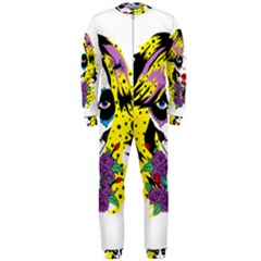 Gothic Sugar Skull Onepiece Jumpsuit (men)  by burpdesignsA