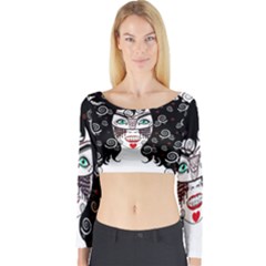 Gypsy Vampire Long Sleeve Crop Top