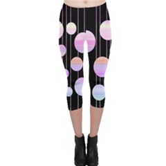 Pink Elegance  Capri Leggings  by Valentinaart