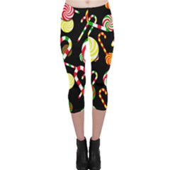 Xmas Candies  Capri Leggings  by Valentinaart