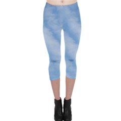 Wavy Clouds Capri Leggings 