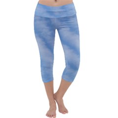 Wavy Clouds Capri Yoga Leggings