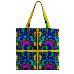 Shimmering Landscape Abstracte Zipper Grocery Tote Bag by pepitasart