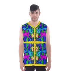 Shimmering Landscape Abstracte Men s Basketball Tank Top by pepitasart