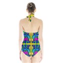 Shimmering Landscape Abstracte Halter Swimsuit View2