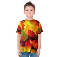 Indian Summer Cubes Kids  Cotton Tee